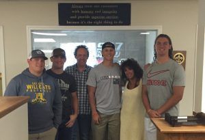 Sonora High School Seniors and Wildcat Football players visit Star 92.7! Ready for the BIG GAME? GO WILDCATS!!!!